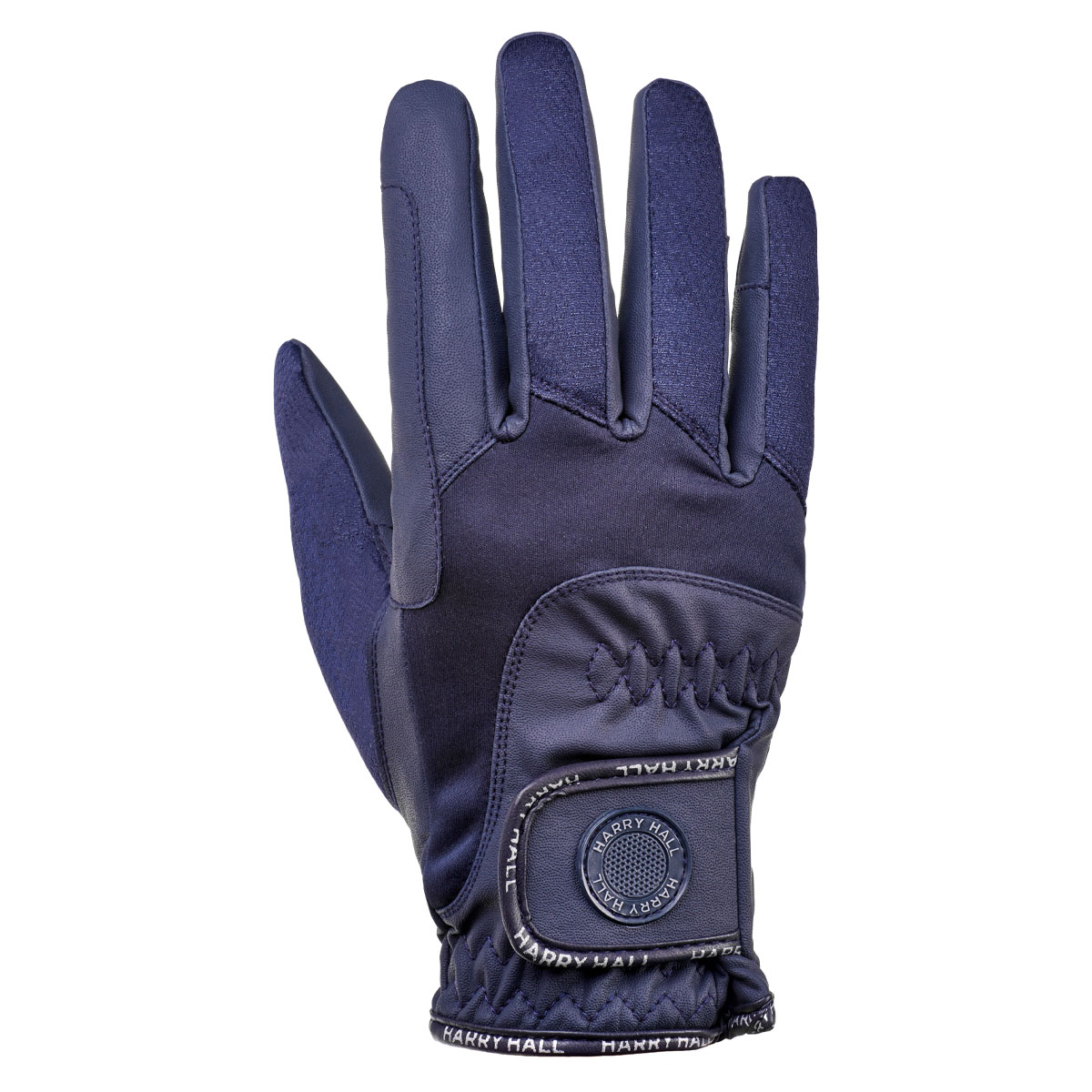 blue waterproof riding glove harry hall