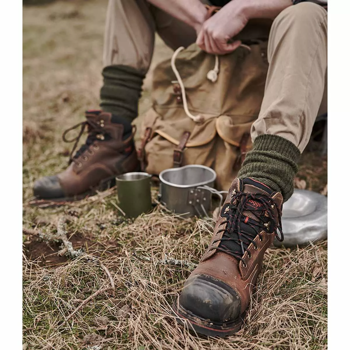 Hoggs Of Fife Artemis Safety Lace-up boot Brown