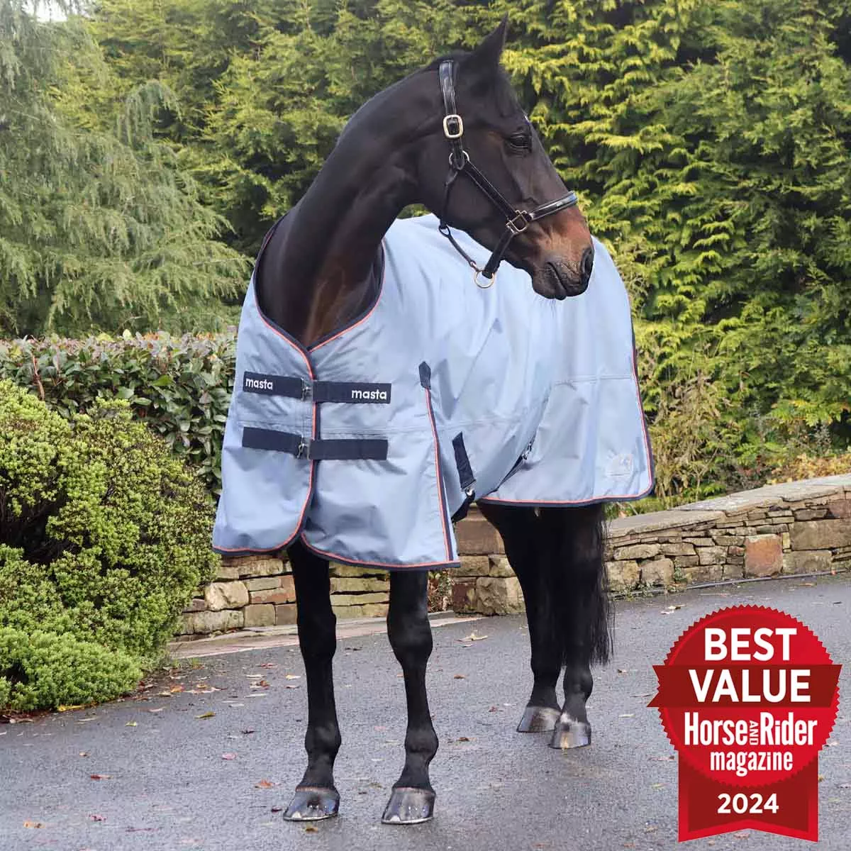 Ventomasta 0g Lightweight Standard Neck Turnout Rug Grey