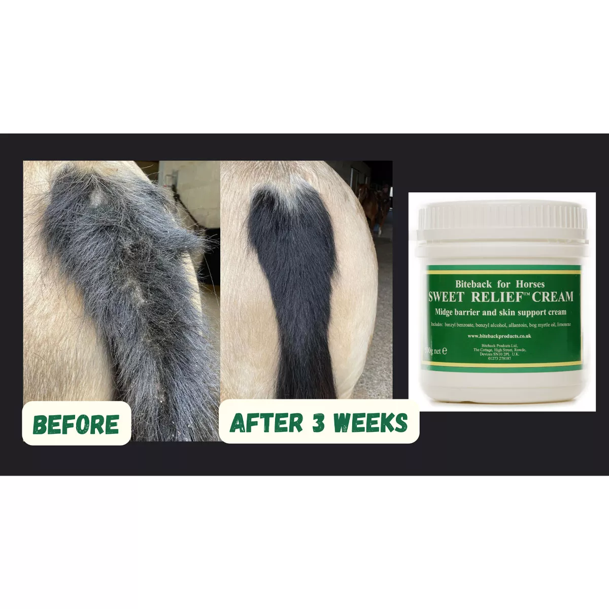 Biteback Products Sweet Relief Cream 500g