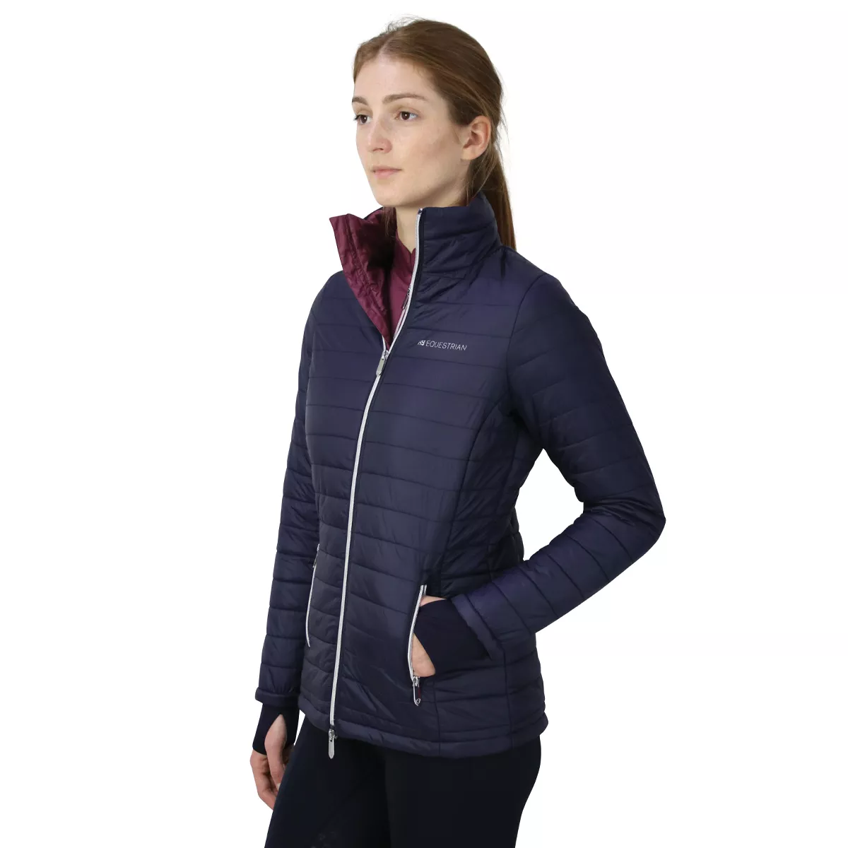 Hy Equestrian Synergy Padded Jacket Navy Blue