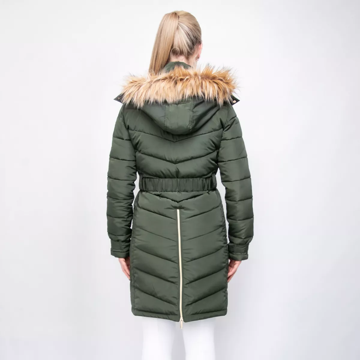 Coldstream Branxton Long Quilted Coat  Green