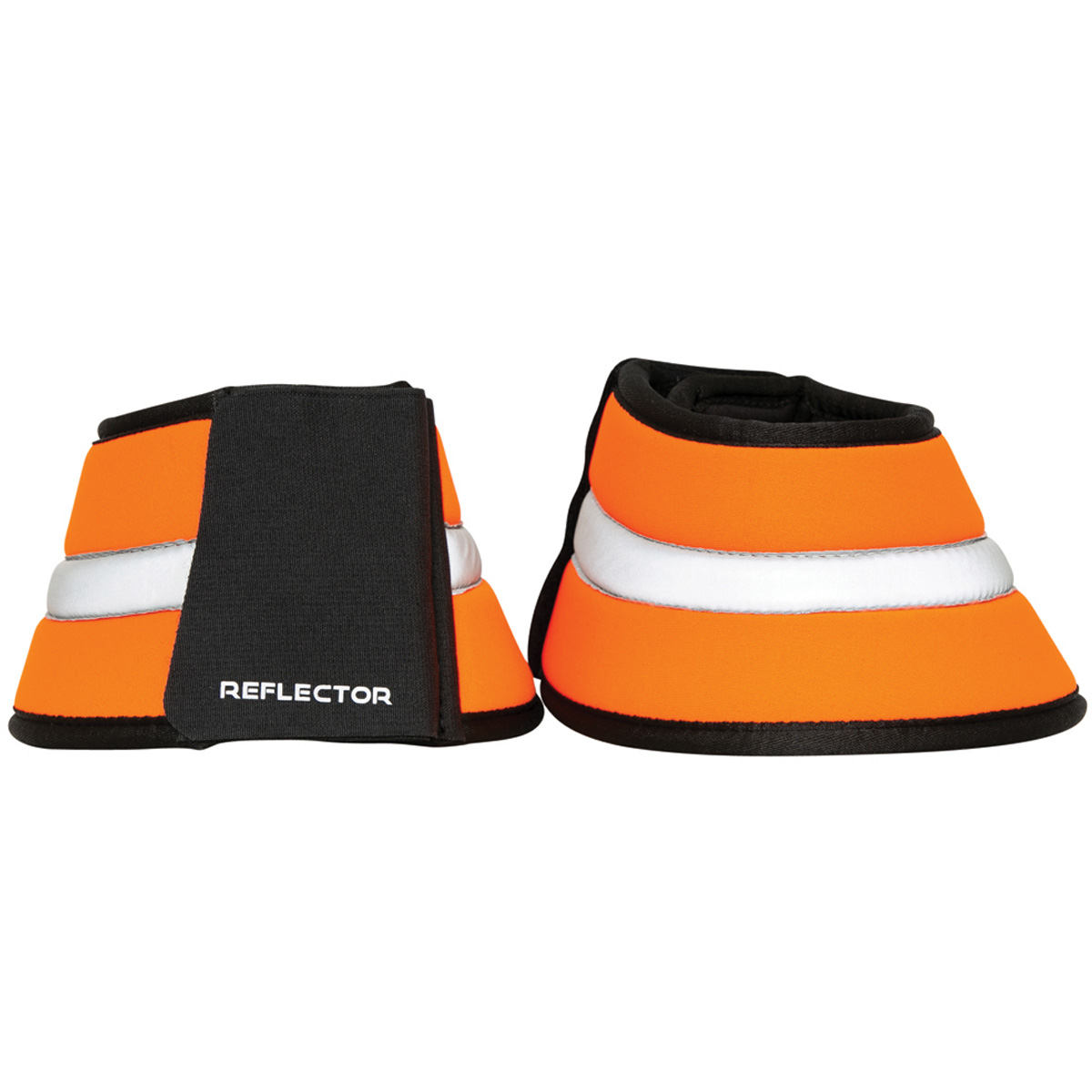 Reflector Over Reach Boots by Hy Equestrian Orange