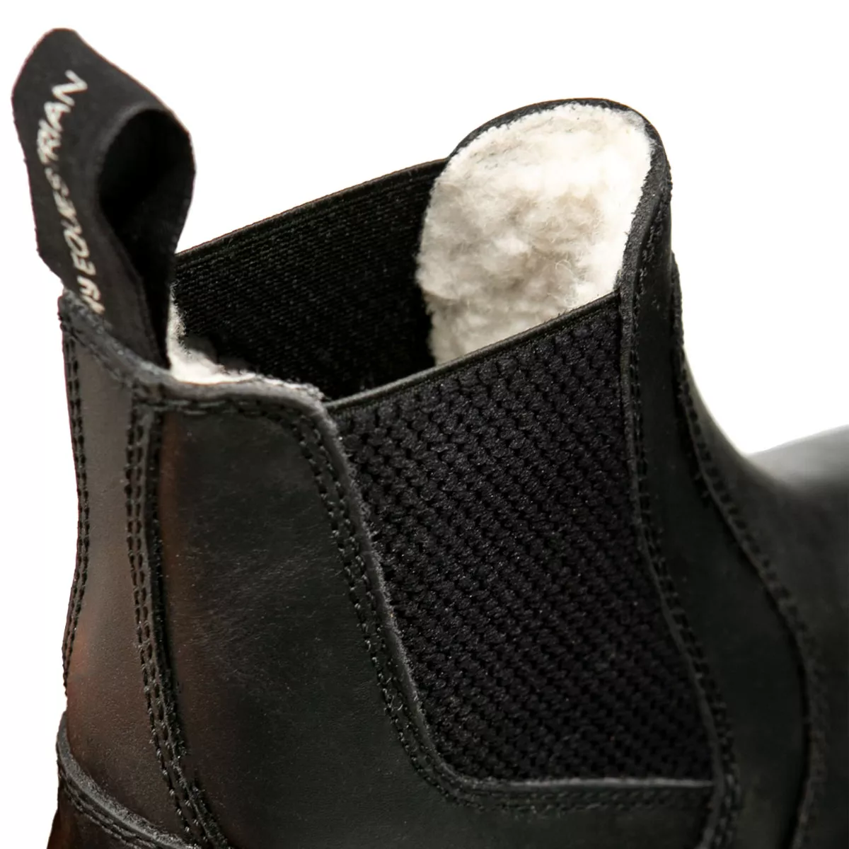 Hy Equestrian Fleece Lined Wax Leather Jodhpur Boot Black