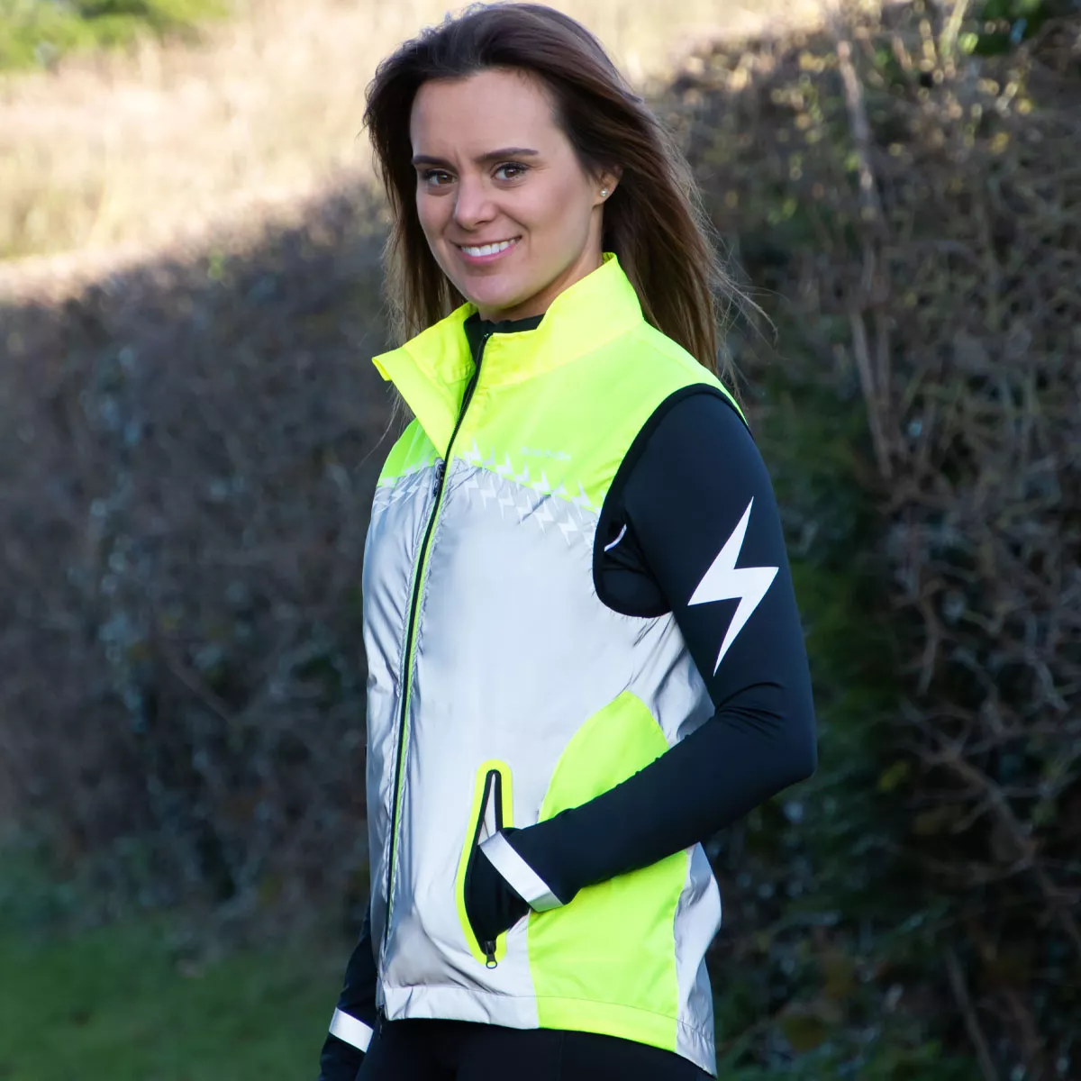 Silva Flash Lightweight Duo Reflective Gilet Yellow