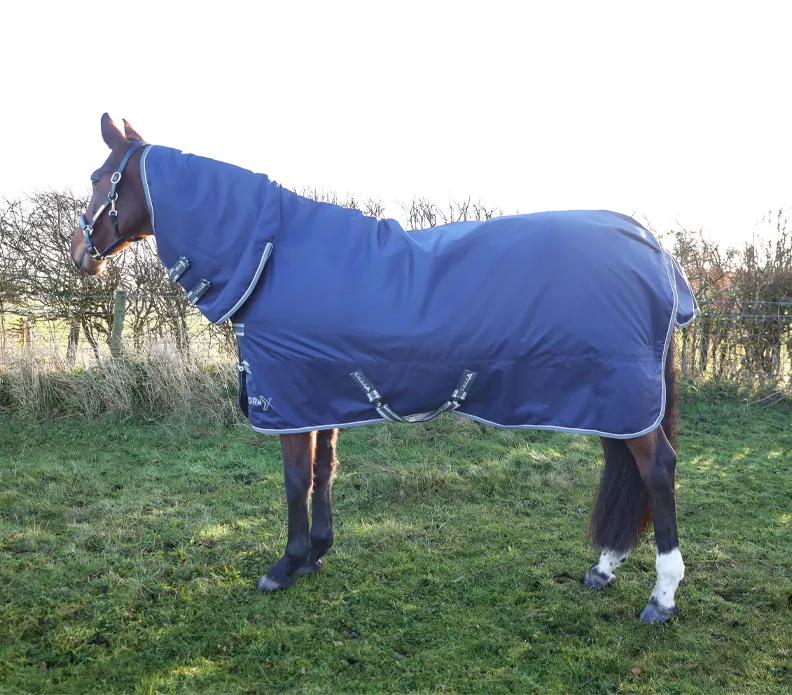 StormX Empra 100g Combi Turnout Rug Navy Blue