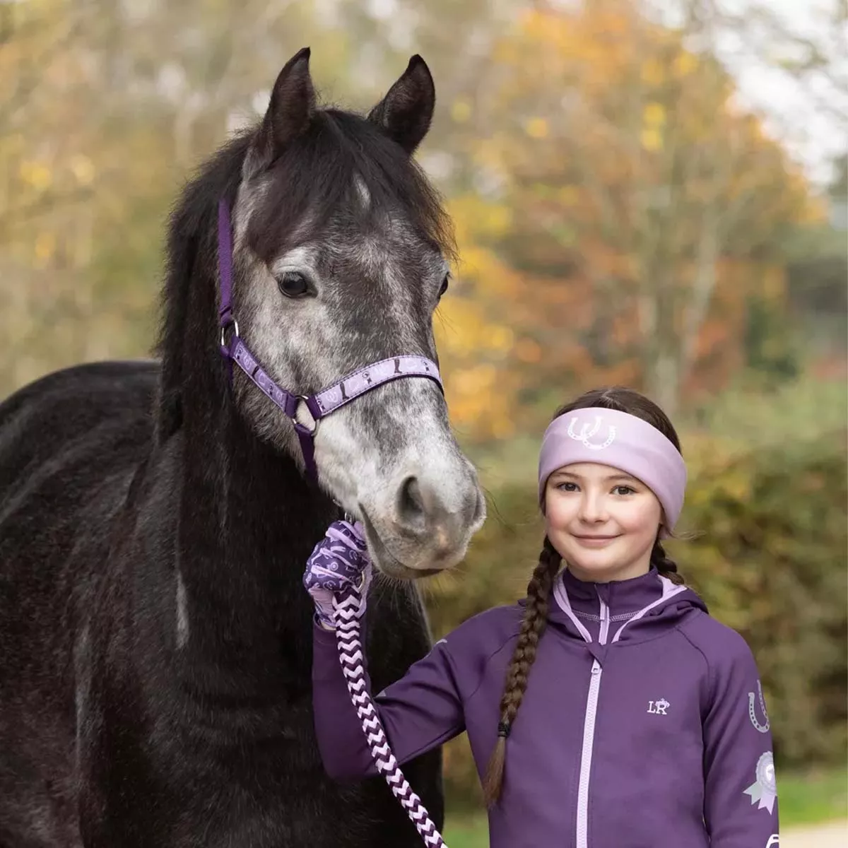 Giddy Up Gymkhana Zip Jacket by Little Rider Purple