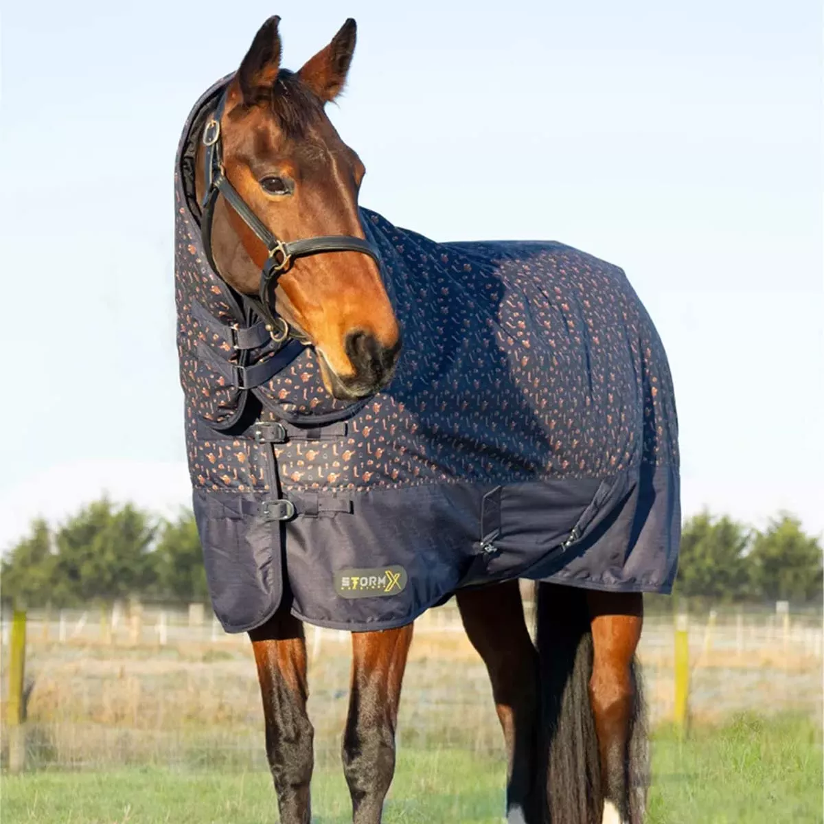 Storm X Original Country 200 Combi Turnout Rug Navy Blue