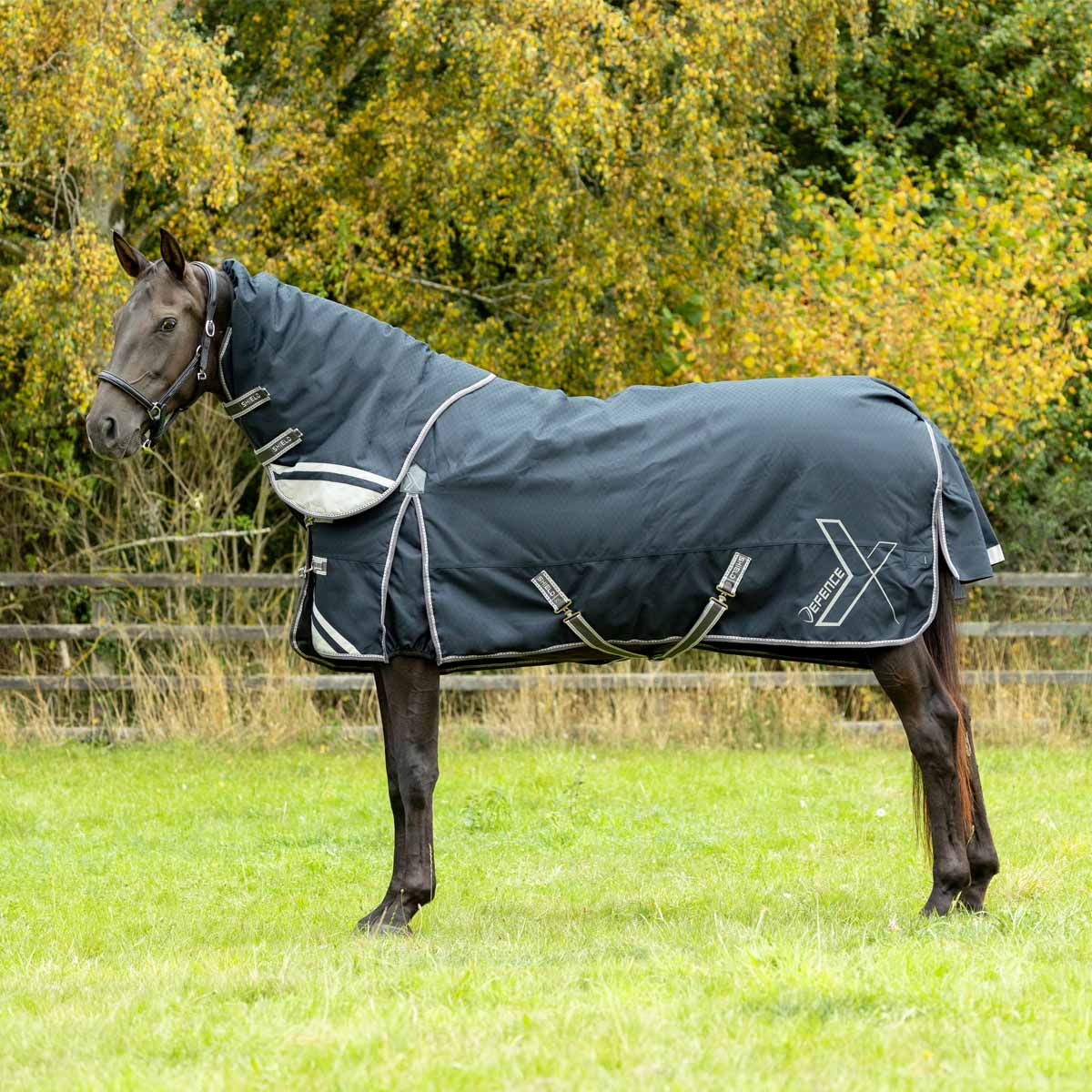 Defence X Shield 50g Turnout with Detachable Neck Navy Blue