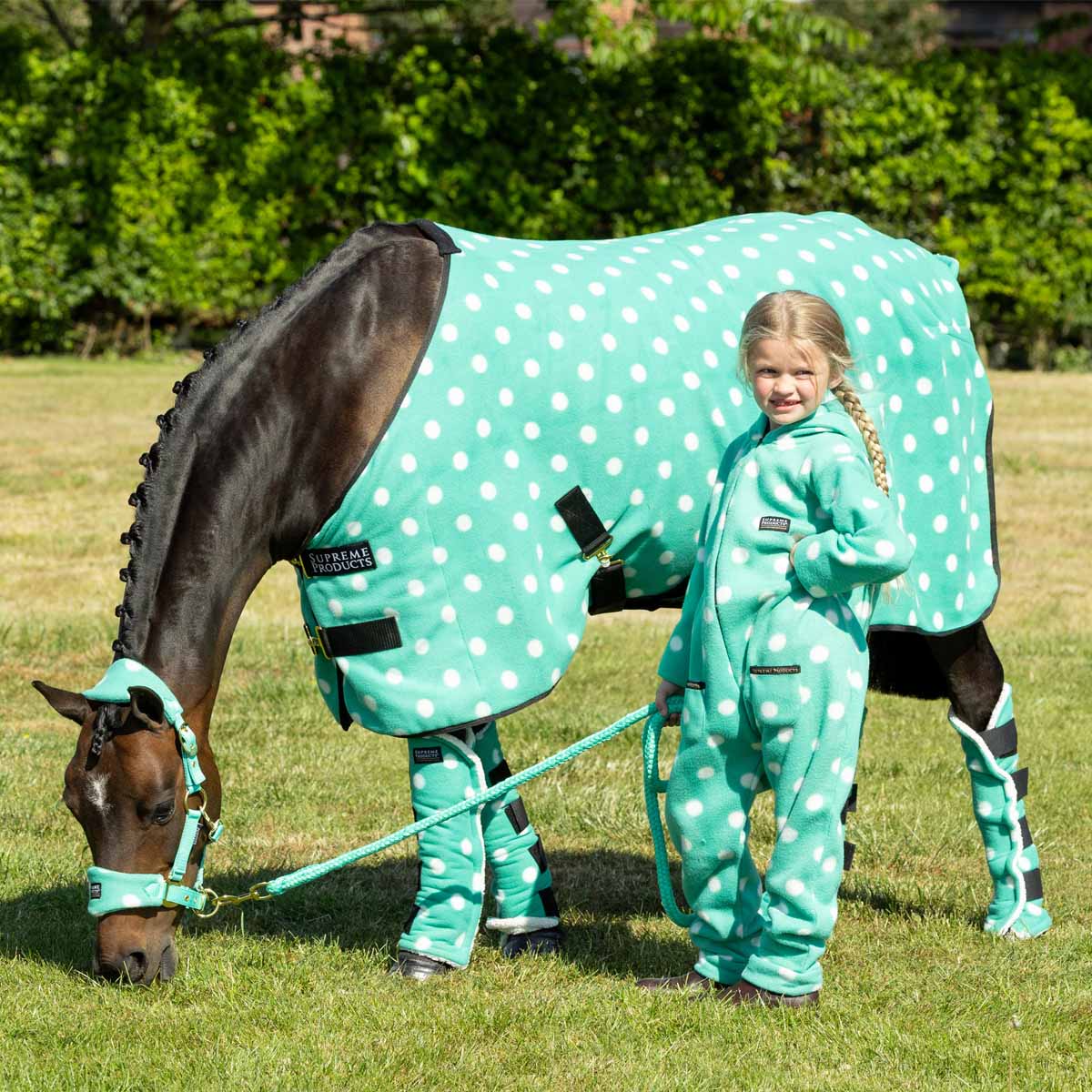 Supreme Products Dotty Fleece Boots - Gorgeous Green