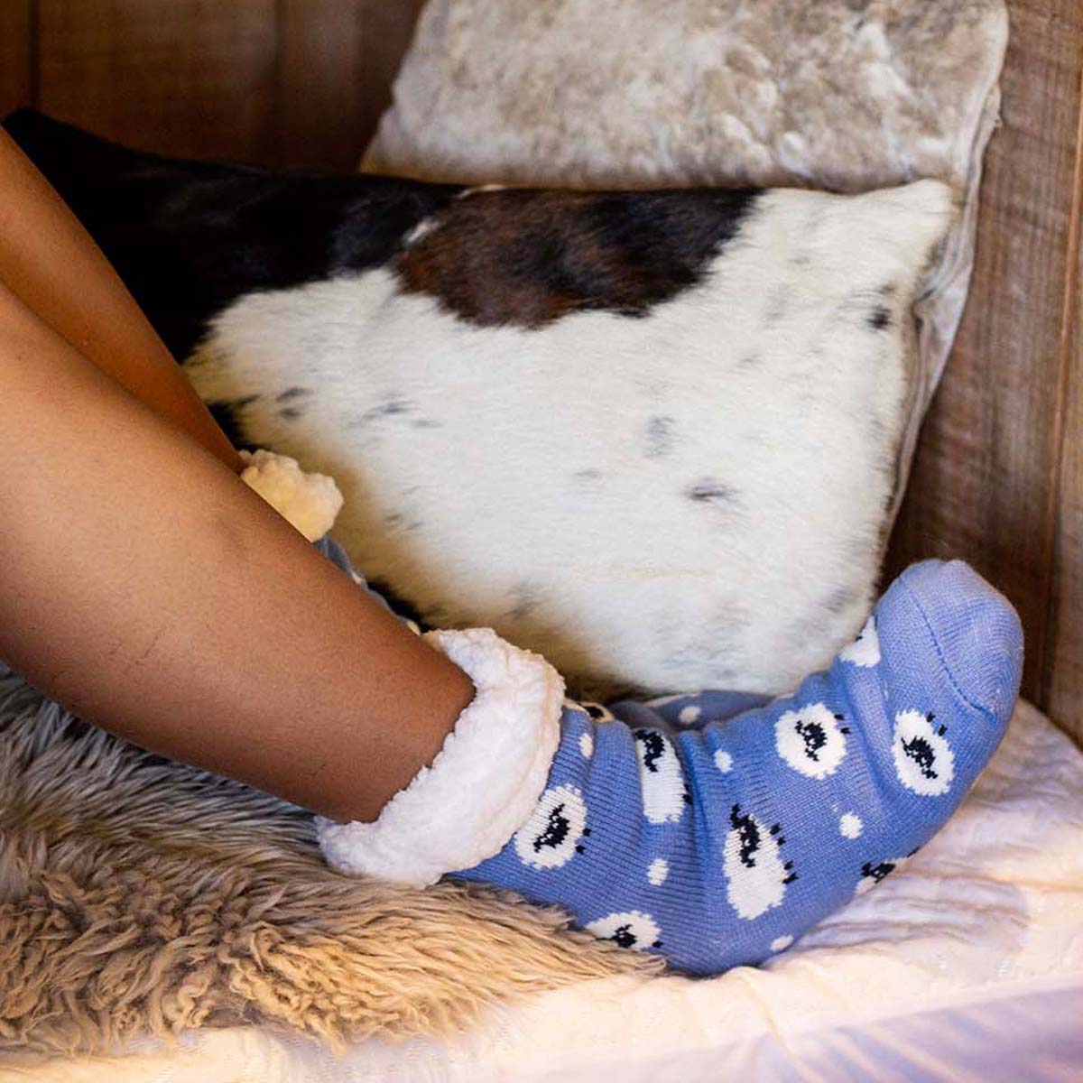 Bartleby Funky Sherpa Socks Ladies Sheep