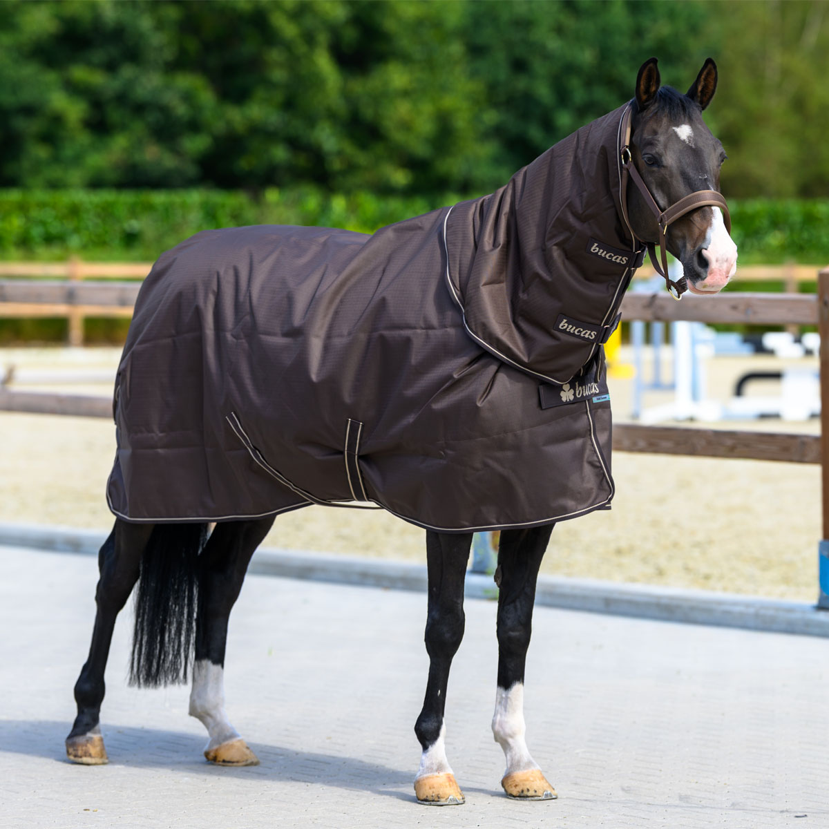 Bucas Irish Turnout 150 & Neck Cover Brown