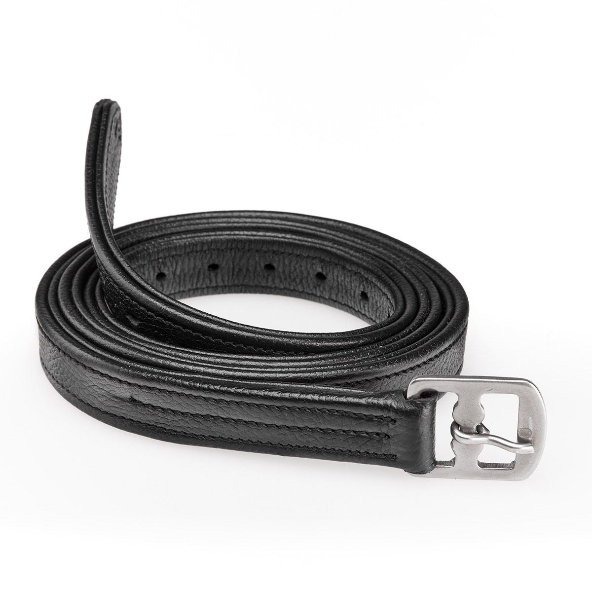 Cottage Craft Non Stretch Stirrup Leathers 61" Black 
