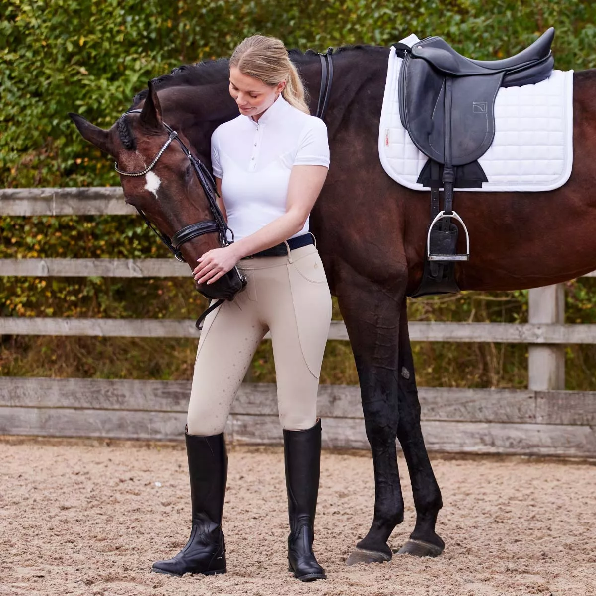 Harry Hall Competition Riding Tights Beige