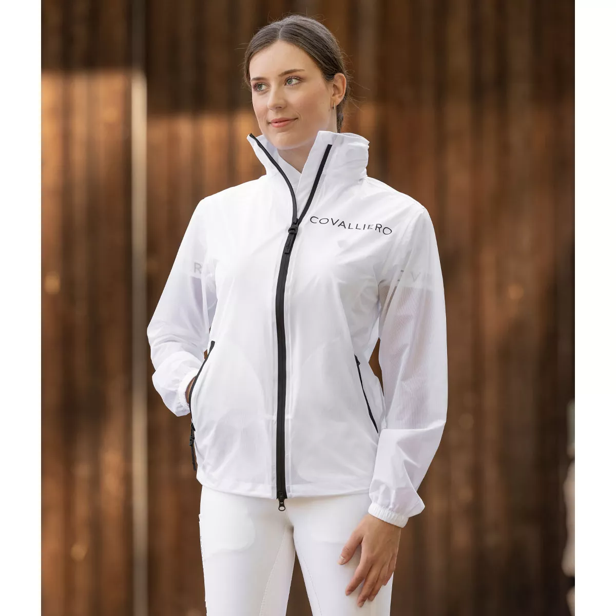 Covalliero Womens ClearView Rain Jacket Clear