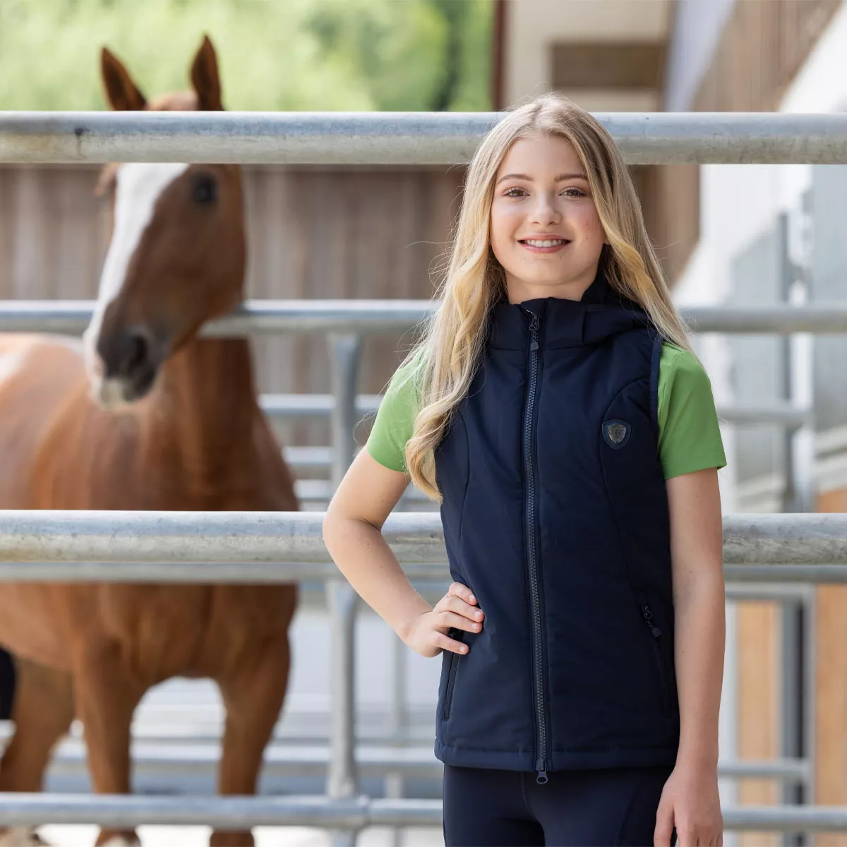 Covalliero Childrens Gilet Dark Navy