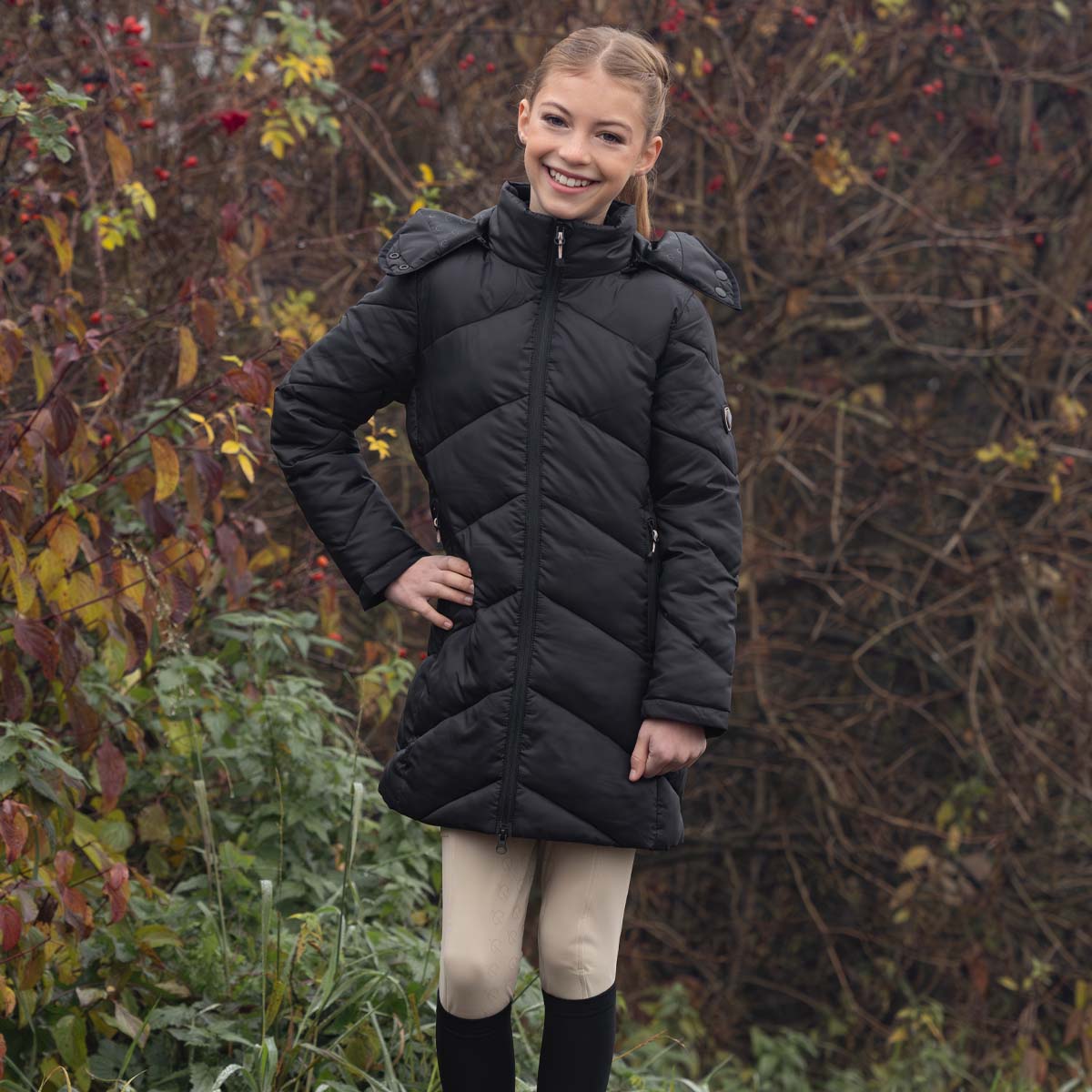 Covalliero Junior Winter Coat Black