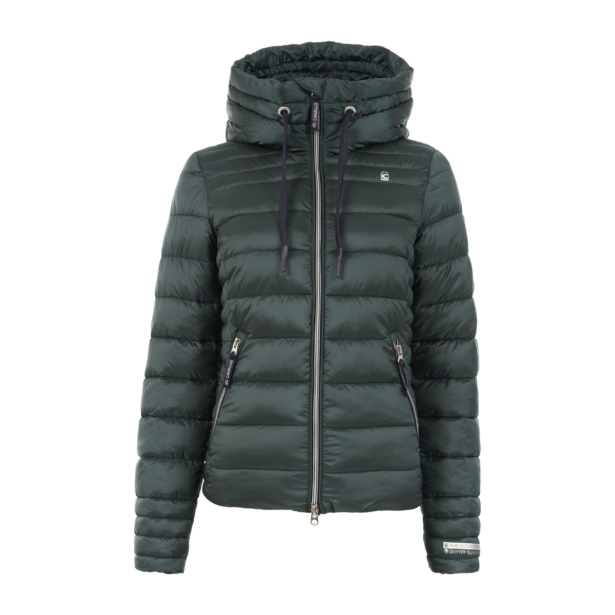 Cavallo Eden Quilted Faux Down Jacket Green | Harry Hall
