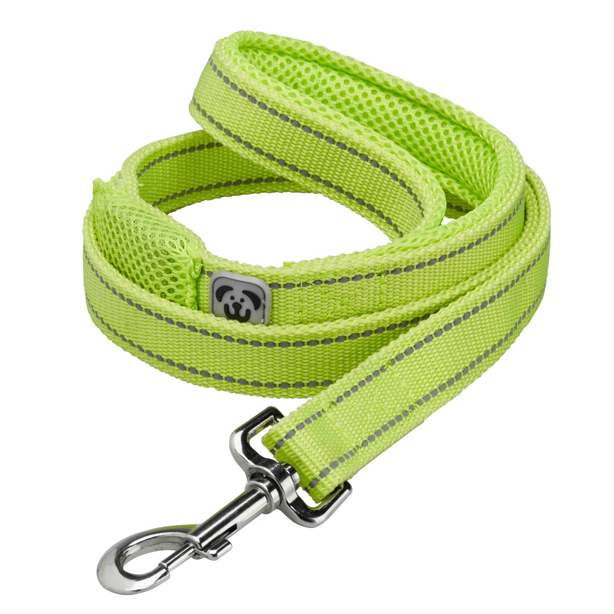 Woofmasta Hi-Viz Flashing Dog Lead Fluorescent Yellow