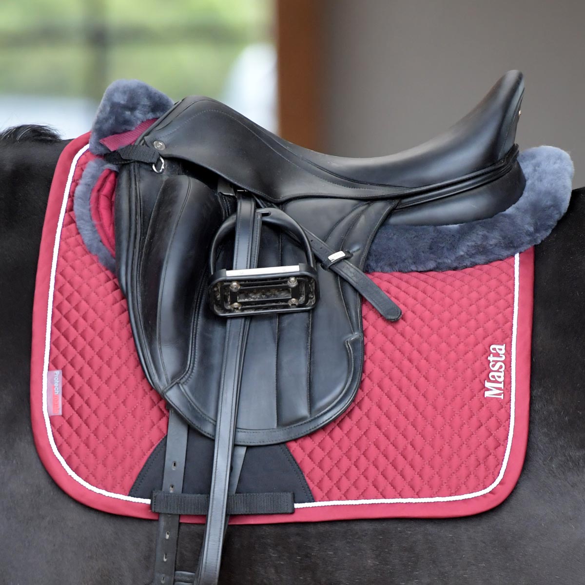 Protechmasta Infrared Dressage Saddlecloth Burgundy