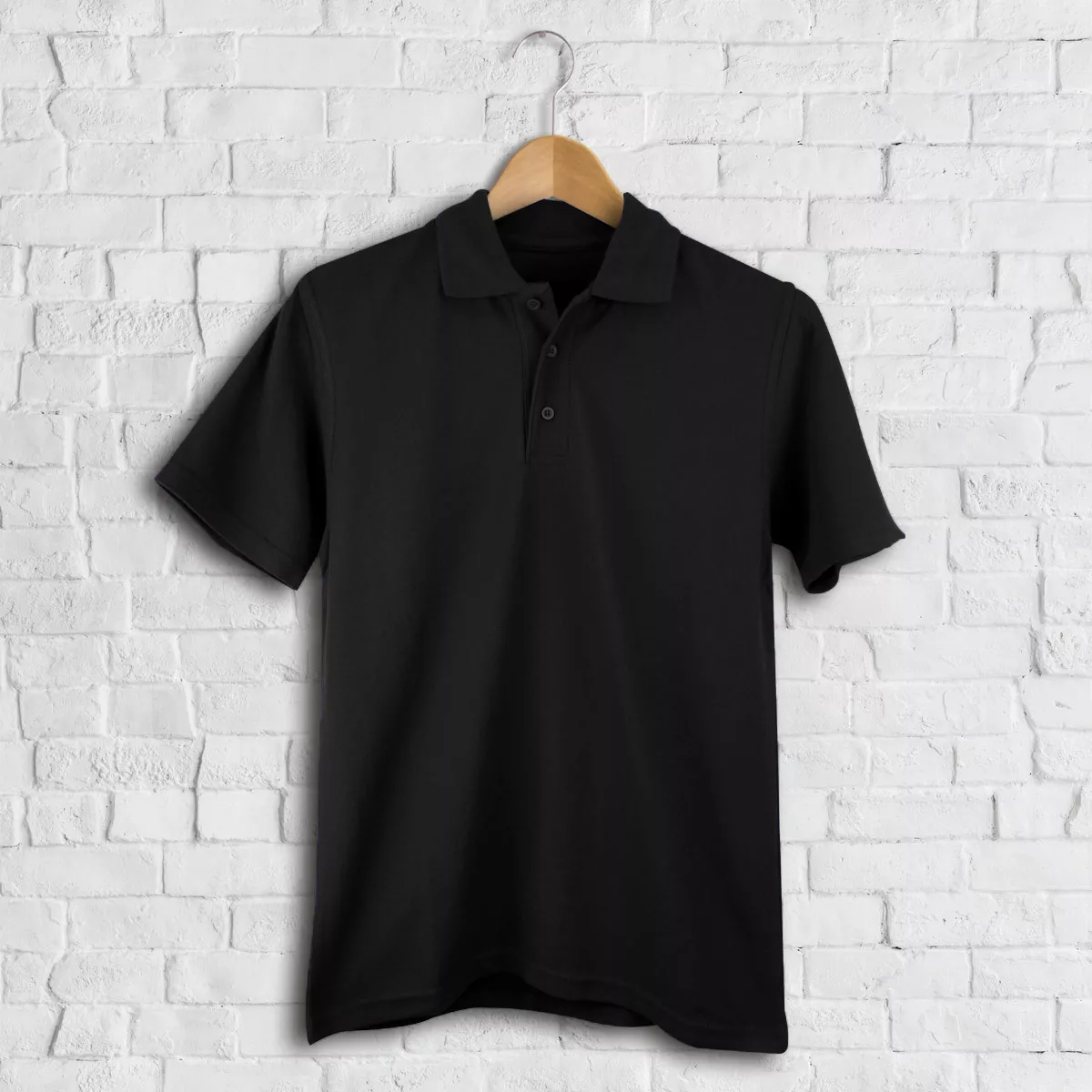Personalised Men's Embroidered Polo Shirt Black