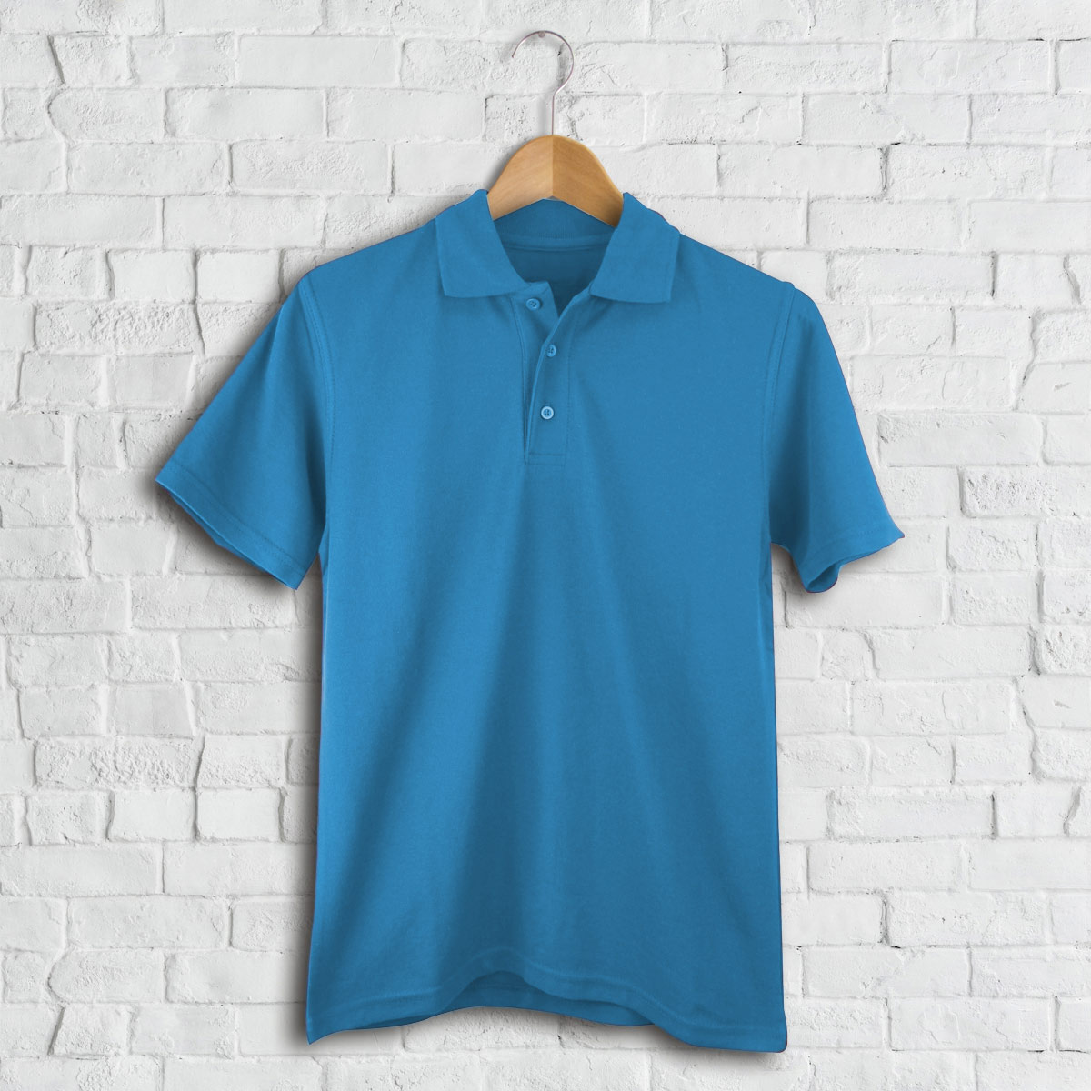 Aqua blue cheap polo shirt