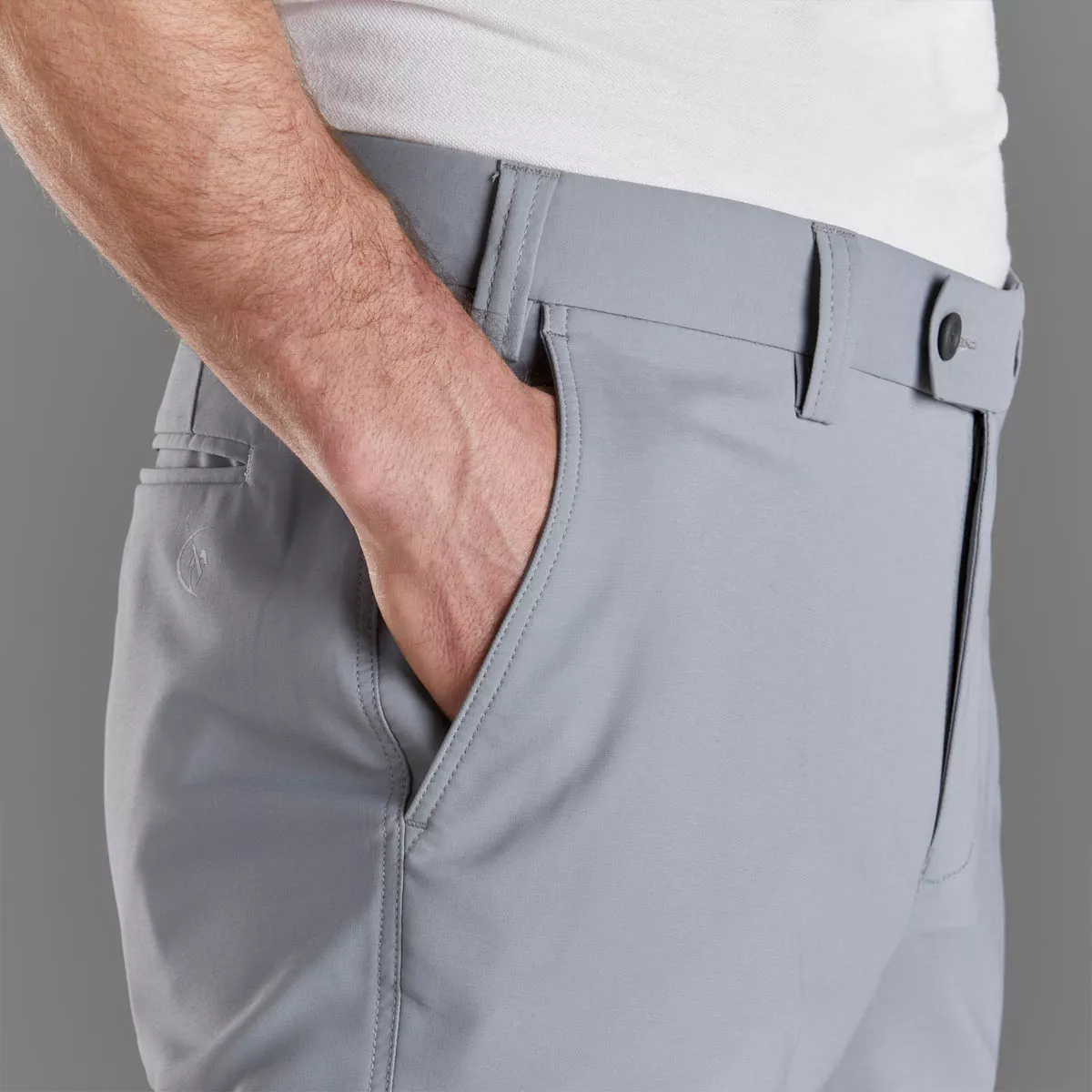 Harry Hall Men's Golf Trouser Light Grey
