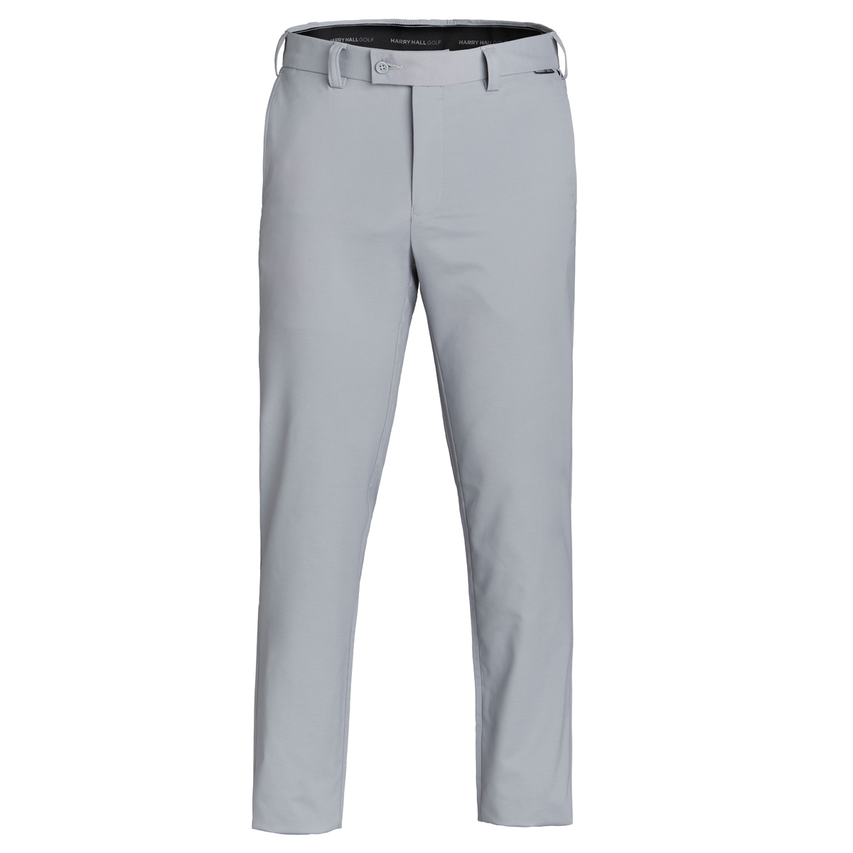 Harry Hall Mens Stretch Golf Trousers Short Leg Light Grey