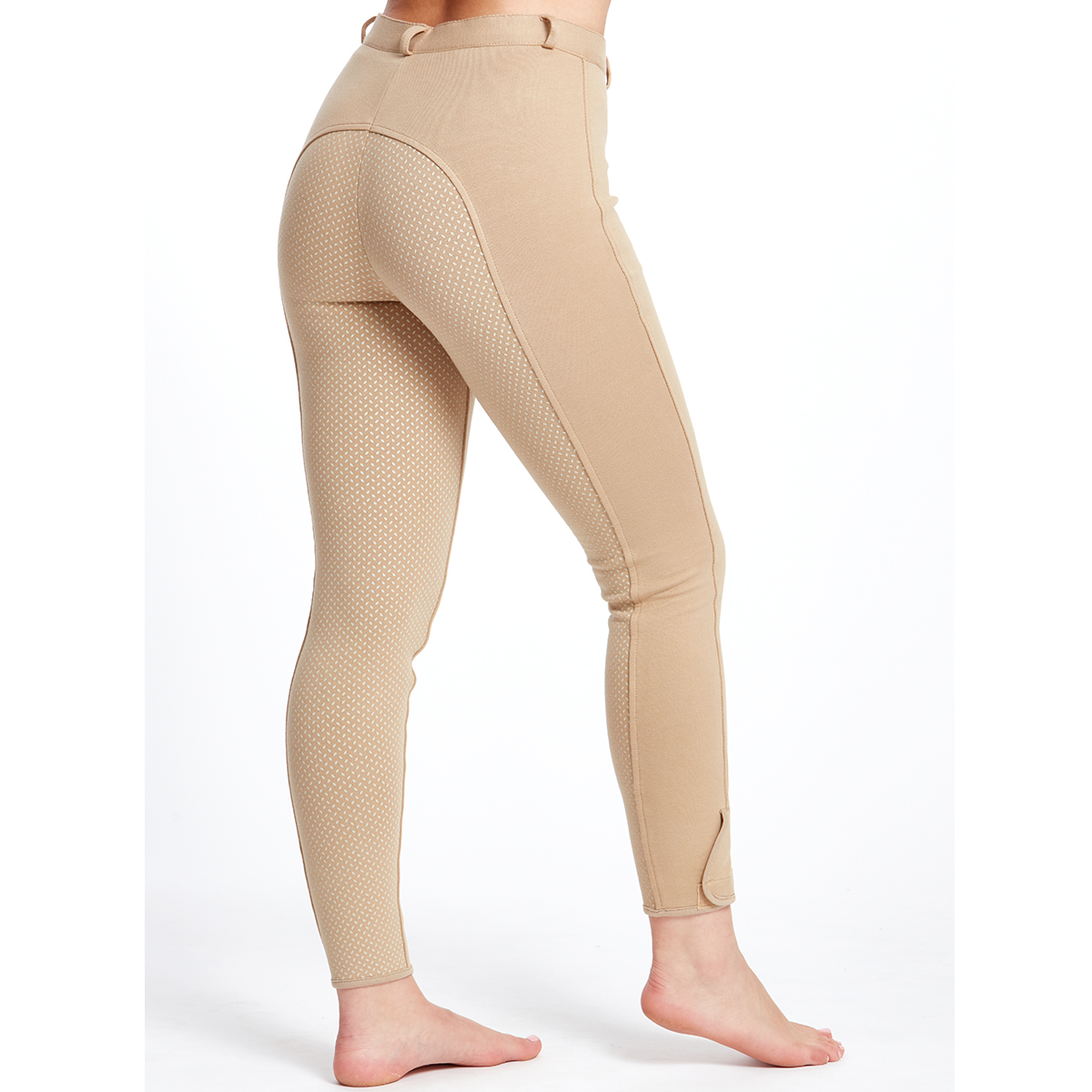 Harry Hall Farnell Womens Grip Seat Breeches Beige
