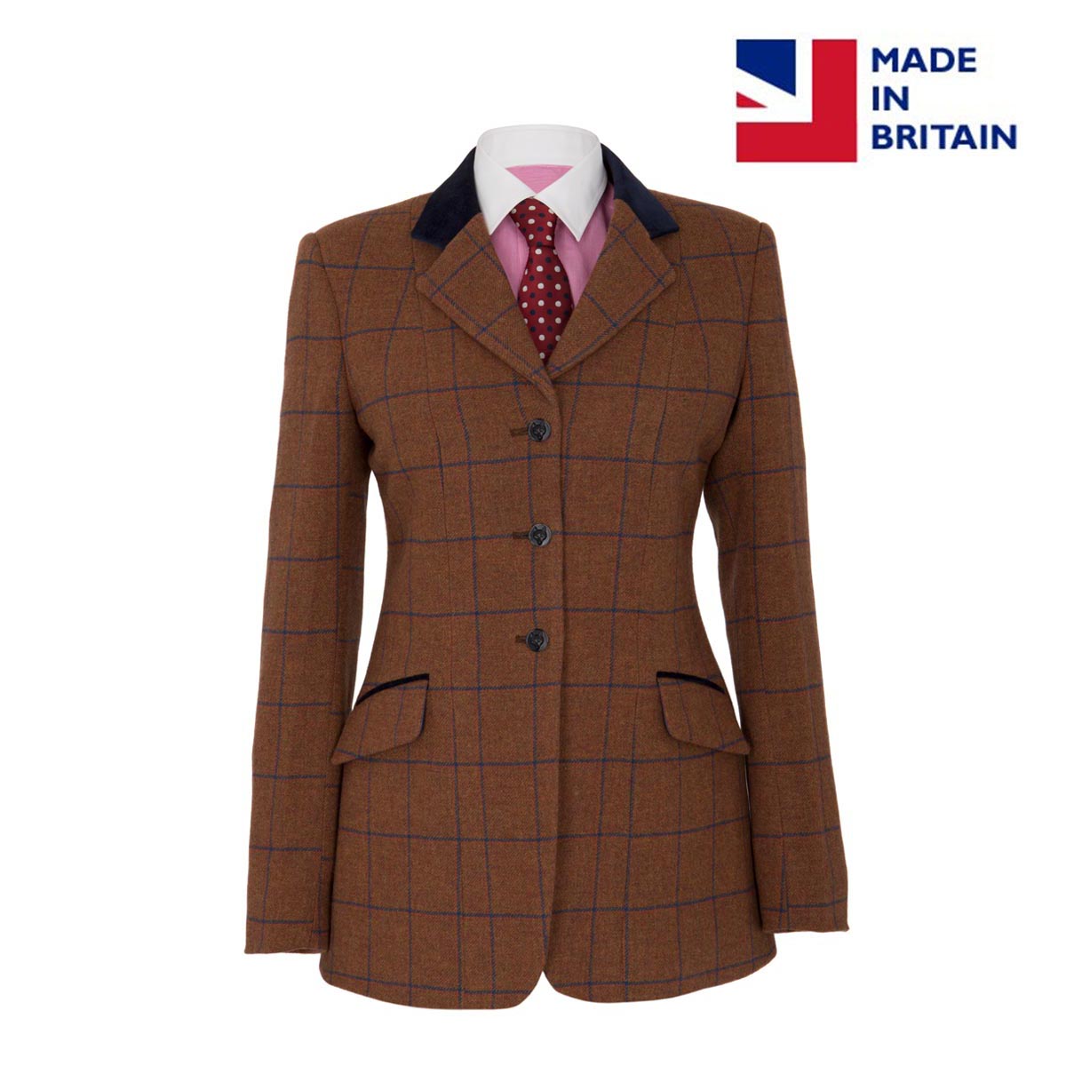 Harry Hall Stoneleigh Womens Tweed Hacking Jacket Oak