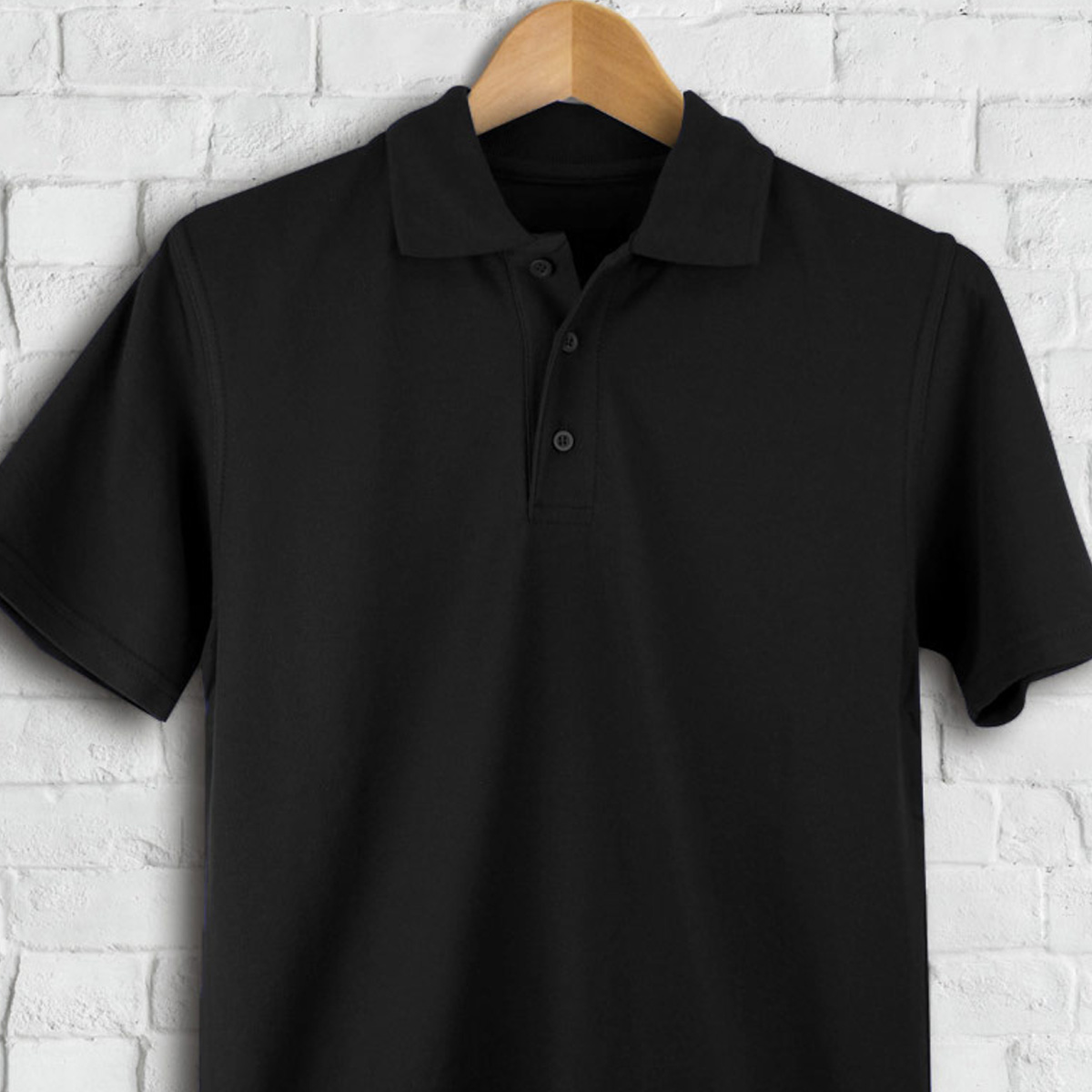 Personalised Men's Embroidered Polo Shirt Black Personalised Men's Embroidered Polo Shirt Black