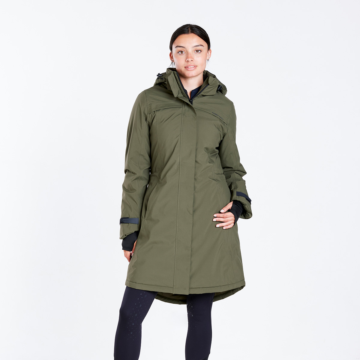 Harry Hall All-Weather Long Coat Khaki