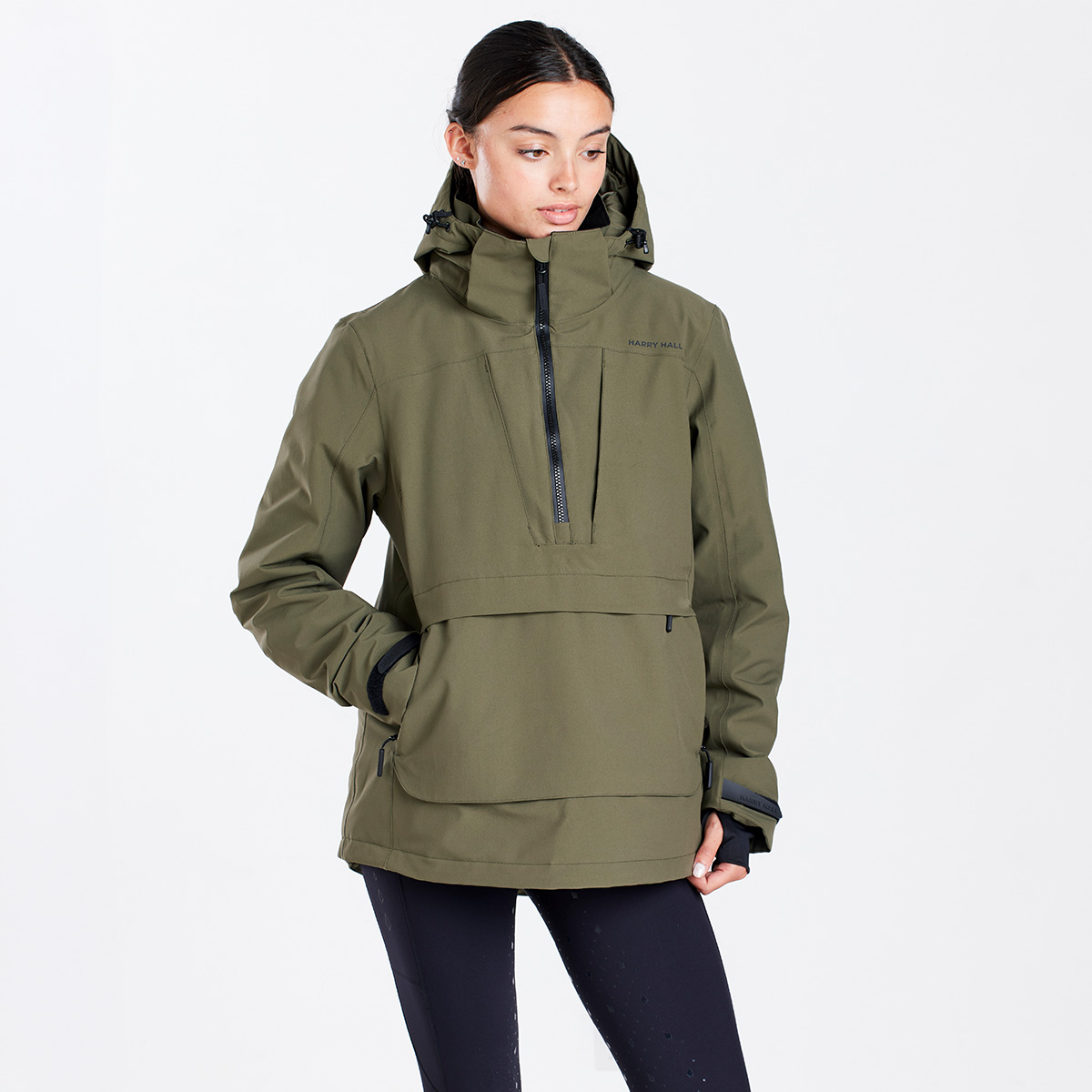 Harry Hall All-Weather Waterproof Overhead Smock Khaki