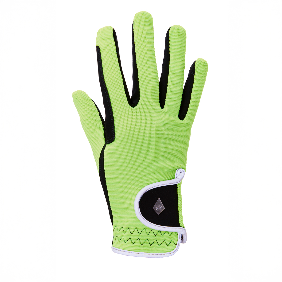 Harry Hall Hi-Viz Childrens Riding Gloves Fluorescent Yellow