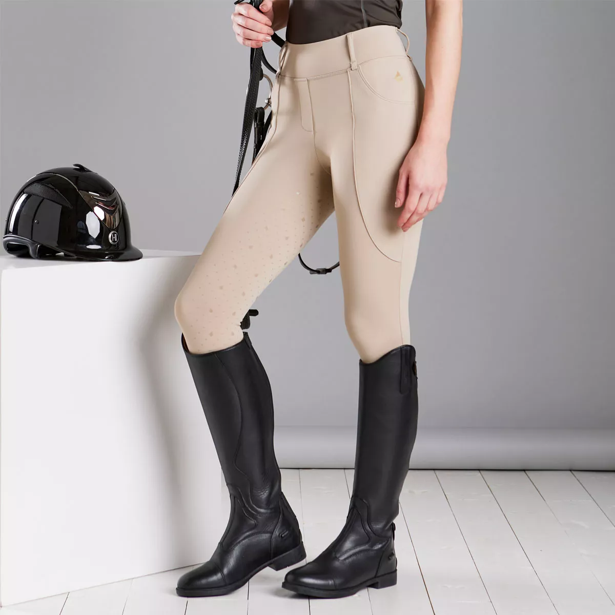 Harry Hall Competition Riding Tights Beige
