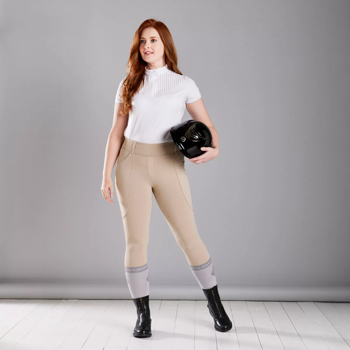 Harry Hall Competition Riding Tights Beige