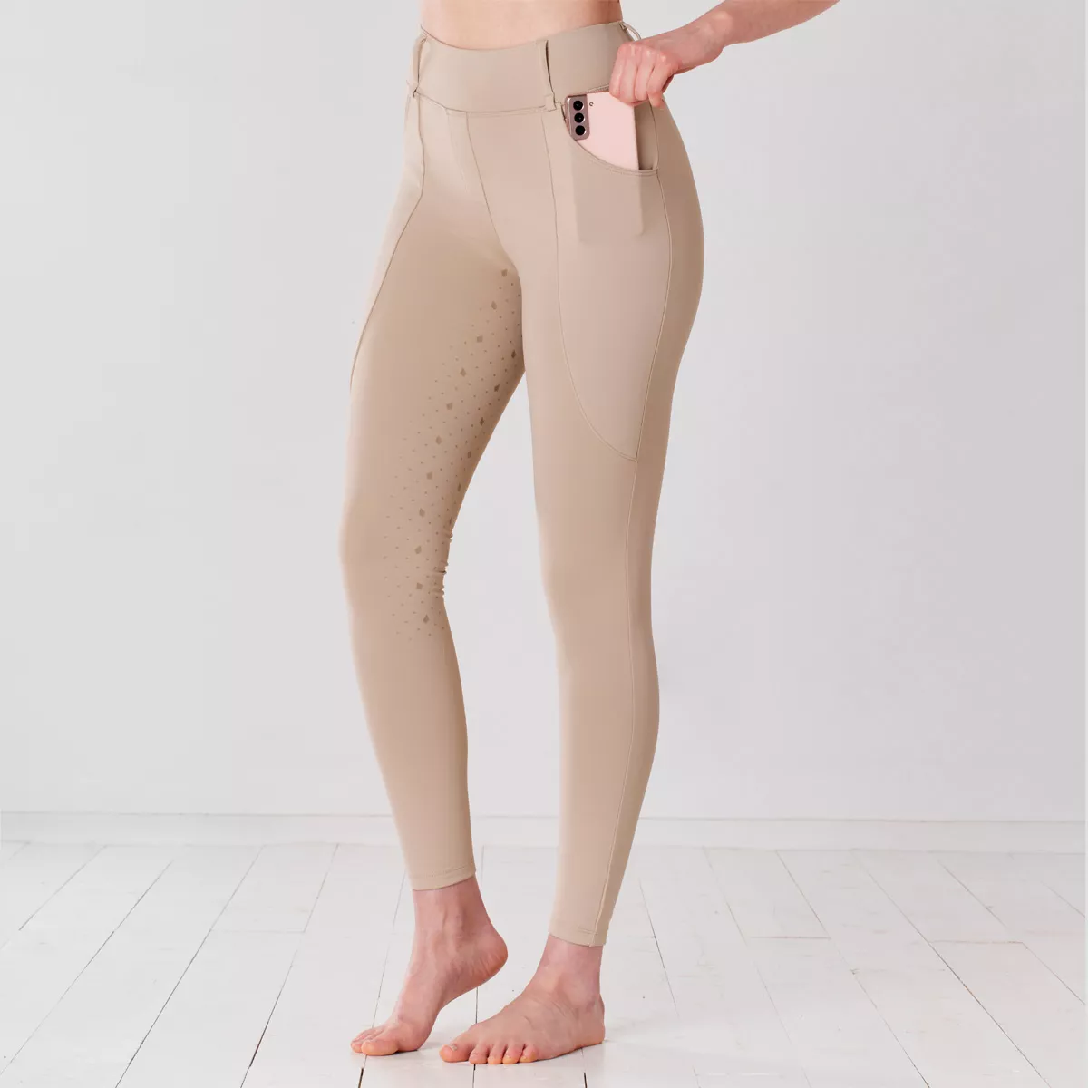 Harry Hall Competition Riding Tights Beige
