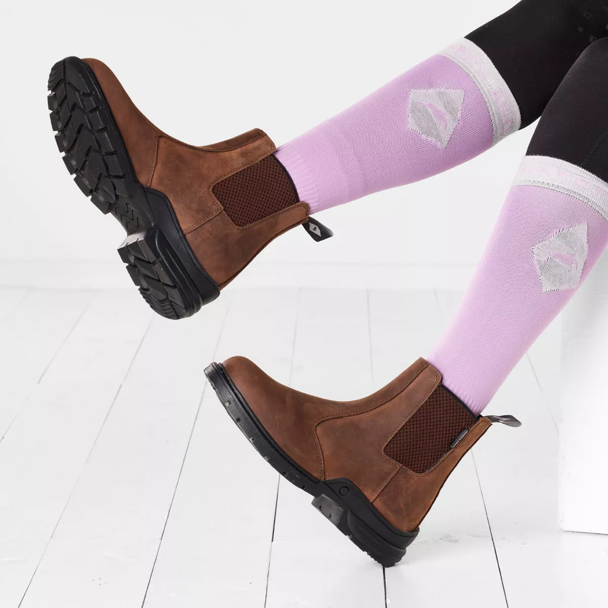 Harry Hall Short Yard Boot Brown
