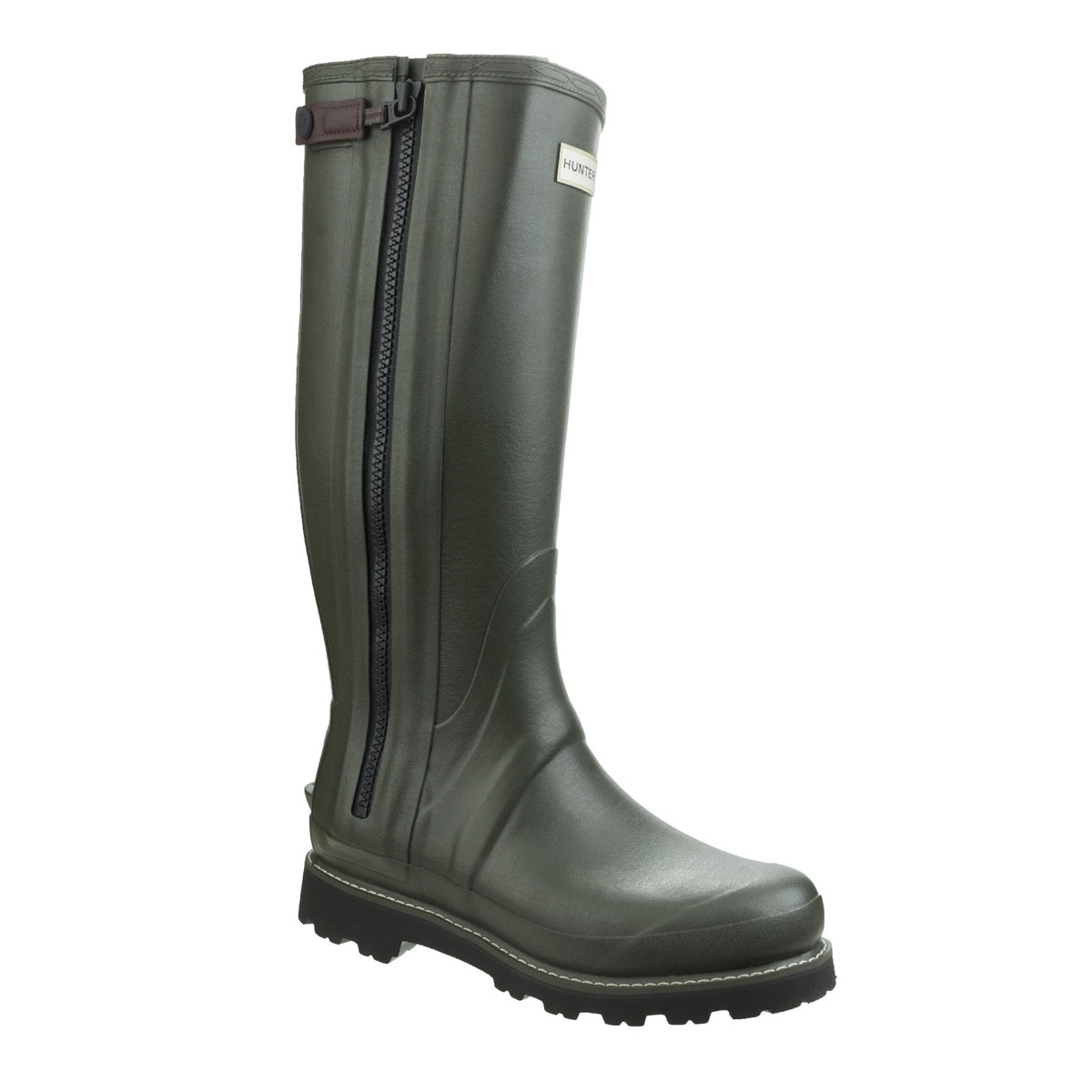 Hunter Commando Full Zip Boot Dark Olive