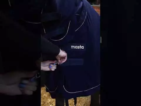 Masta Combo Neck Fleece Rug Navy Blue
