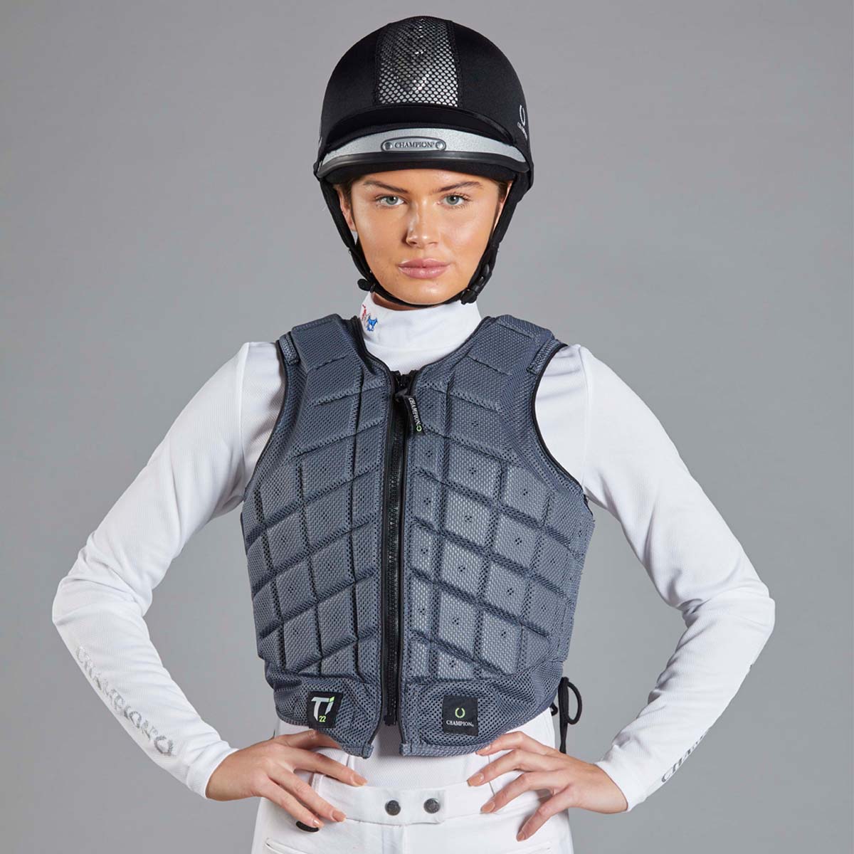 Champion X-Air Plus Junior Jockey Helmet Black | Harry Hall