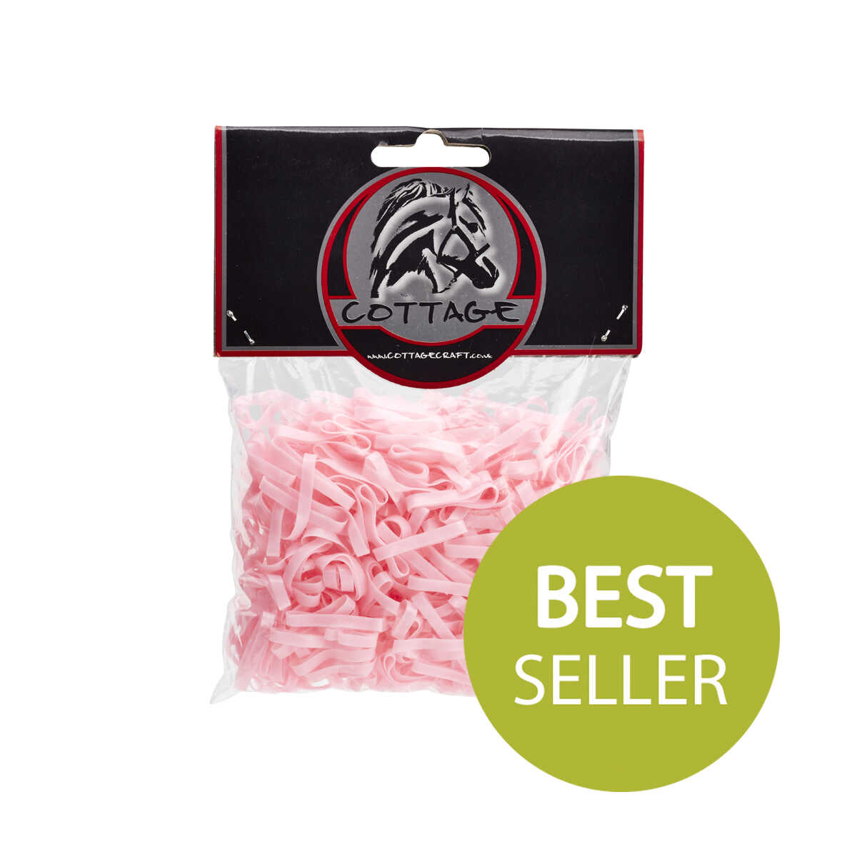 Cottage Craft Magic Plaiting Bands 500 Pack Pink