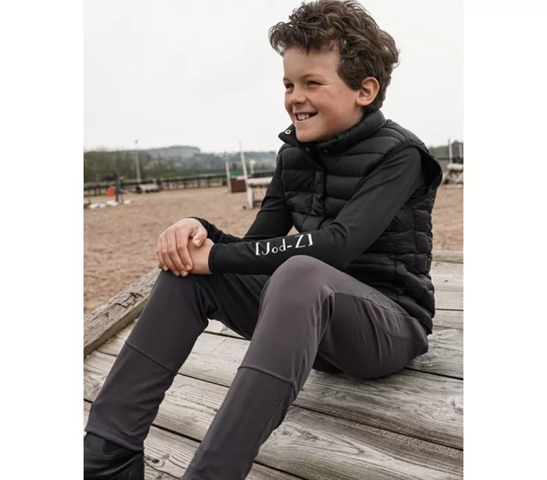 Jod-Z Ultimate Equestrian Boys Breeches Coin Grey