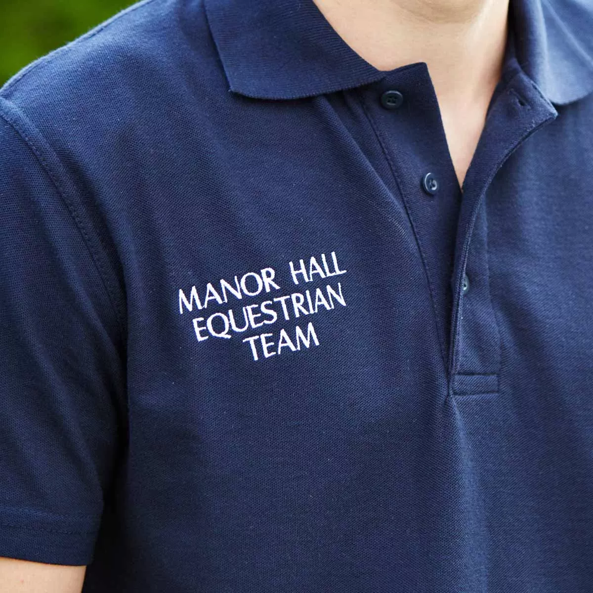 Personalised Kids Embroidered Polo Shirt Navy Blue