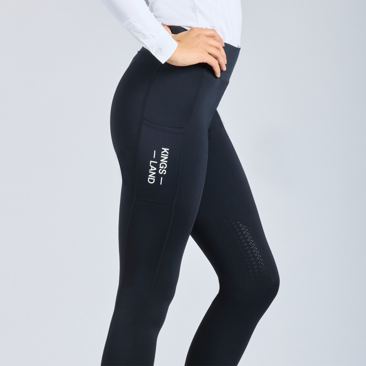 Kingsland KLNima Ladies K-Grip Tights Navy Blue