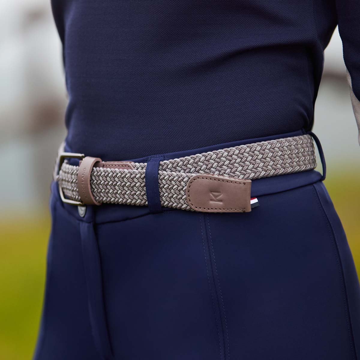 Kingsland KLLeslie Braided Elastic Belt Brown