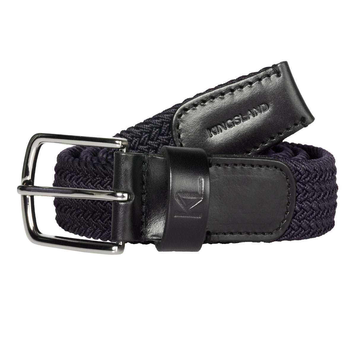 KLLeslie Braided Elastic Belt Navy Blue