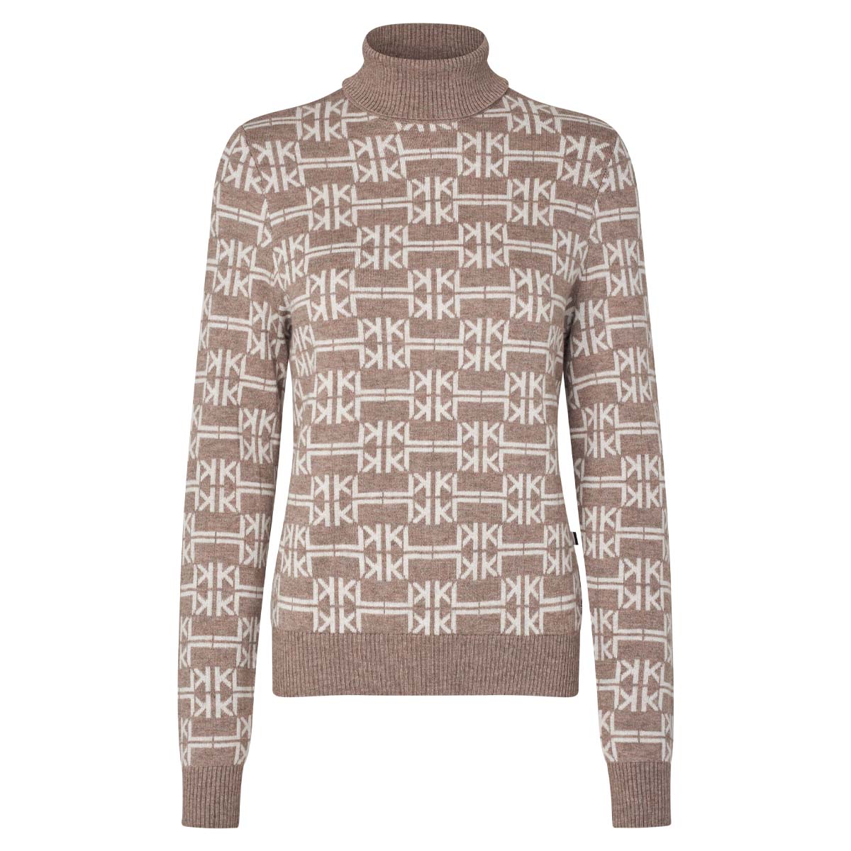 Kingsland KLAnnabella Ladies Knitted Rollneck Dove Melange