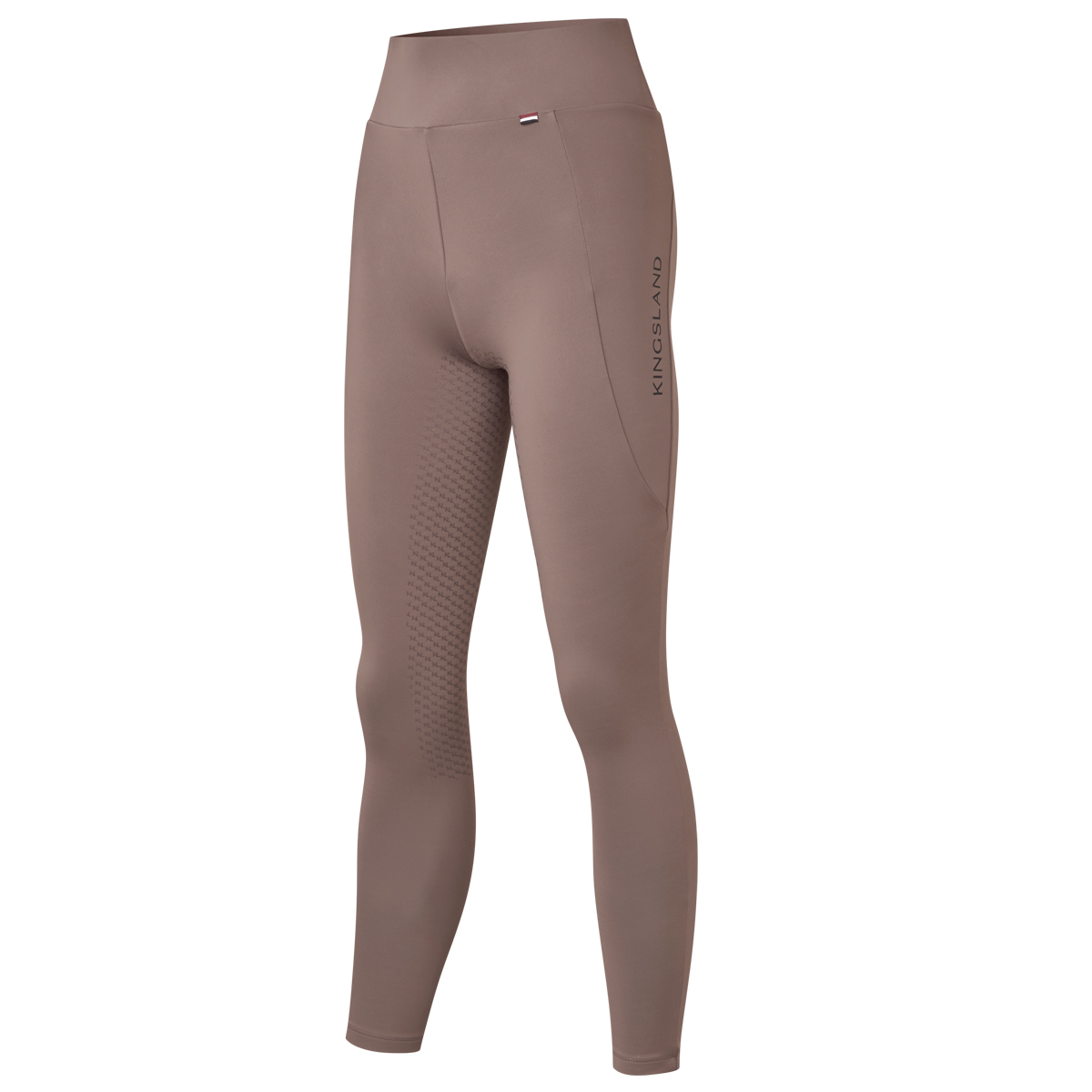 Kingsland KLAmanda Ladies Brushed Winter F-Grip Tights F-Tec4 Brown Iron
