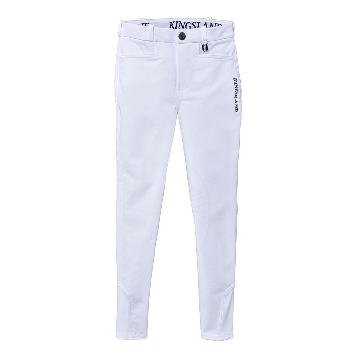 Kingsland Kitti Girls J-Tec Knee Grip Breeches White